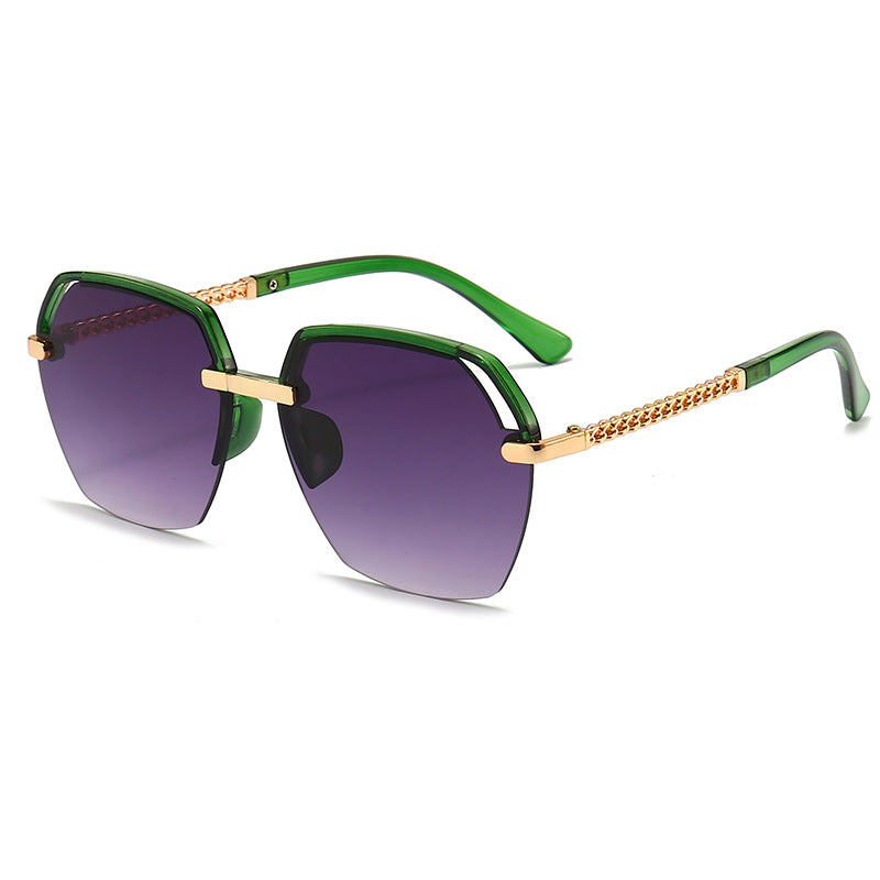 Wholesale Large Frame Metal PC Sunglasses